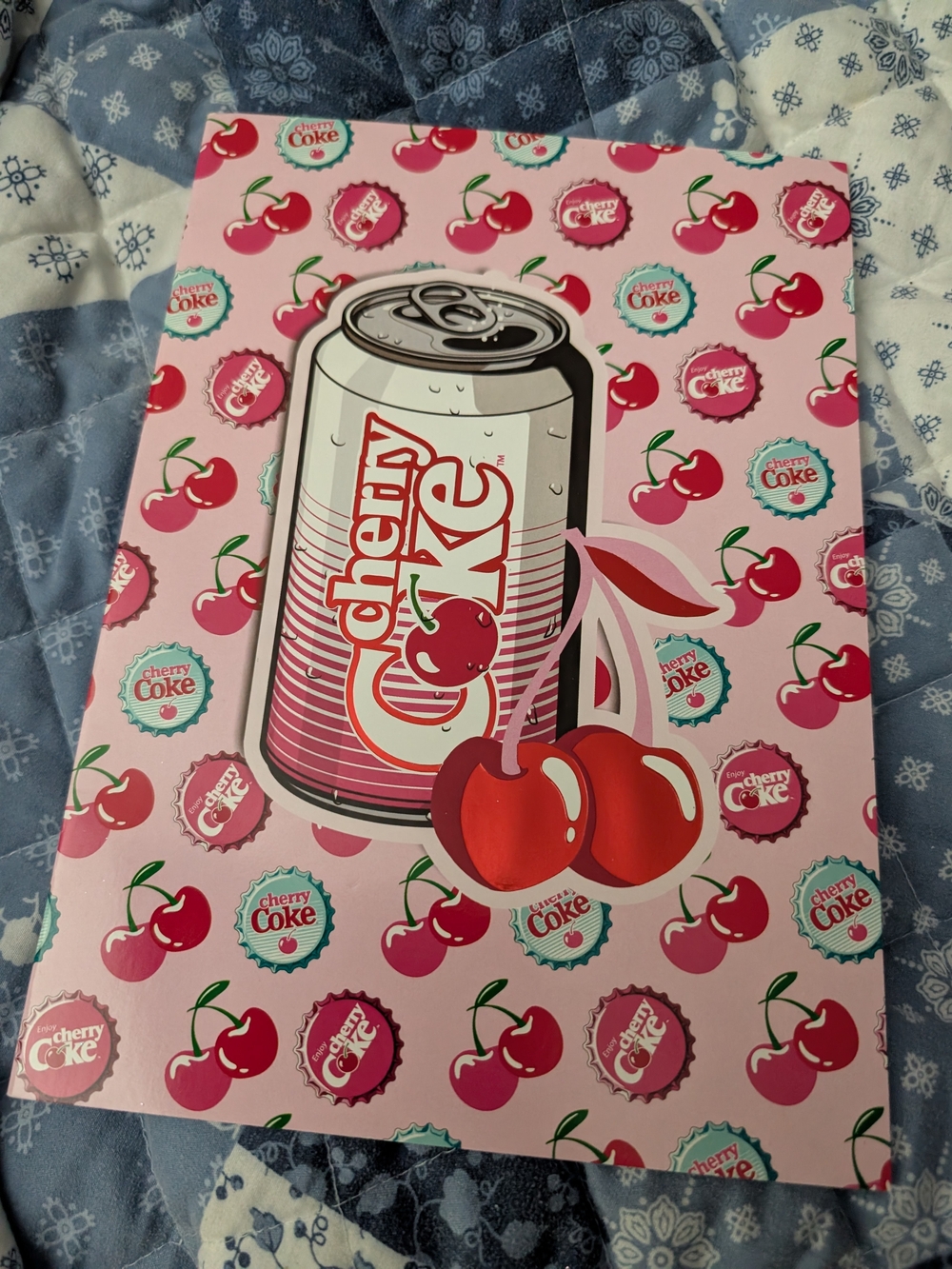 🟢 New Pink Cherry Coke Notebook